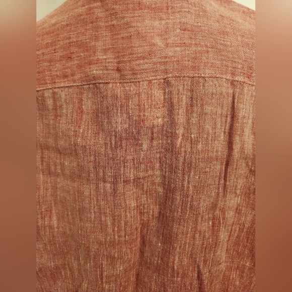 Women's Linen Relaxed Fit Frank & Eileen Button Up Size XS - Picture 4 of 13